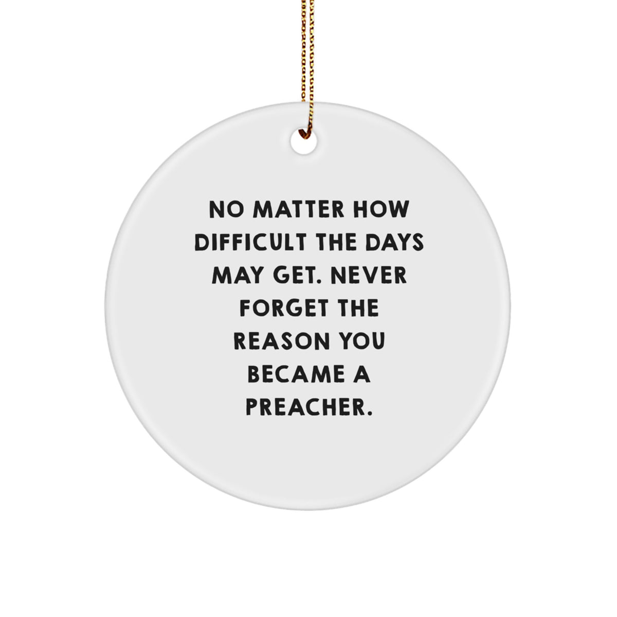 Preacher Christmas Ornament Essential for a Best Friend Gift Bright - Image 1