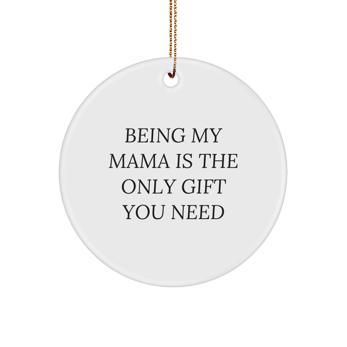 Mama Circle Ornament Idea for a Wife Christmas Gift - Image 1