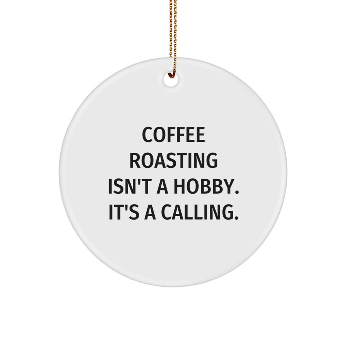 Christmas Gift for Her Coffee Roasting Keepsake Ornament Present - Image 1