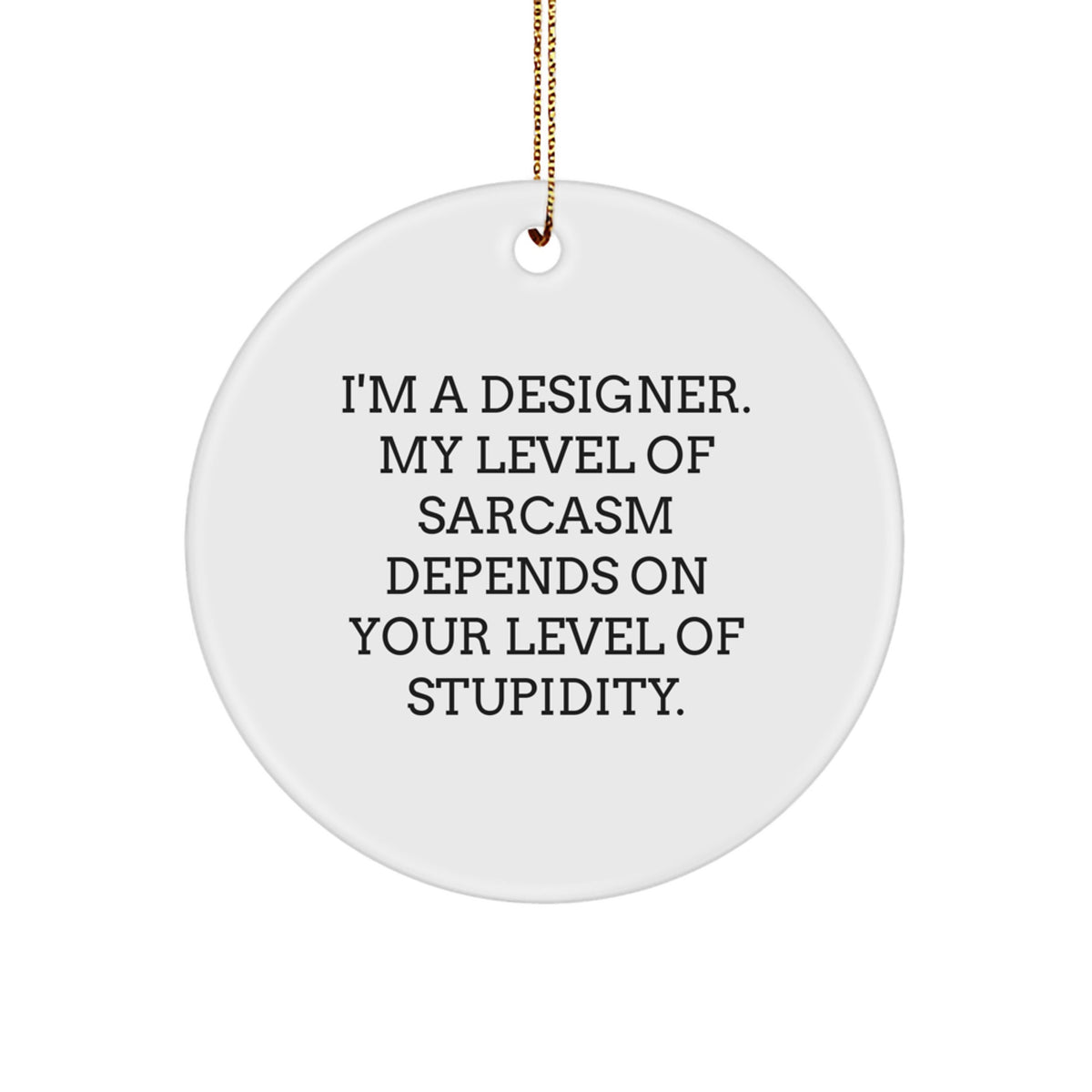 Designer Favorite Circle Ornament for Kids Holiday Christmas Gift - Image 1