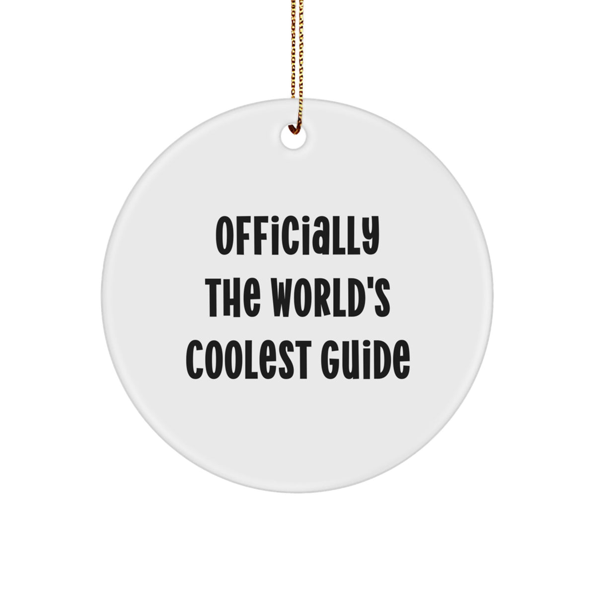 Cool Guide Circle Ornament Memento for Roommates Christmas Gift - Image 1