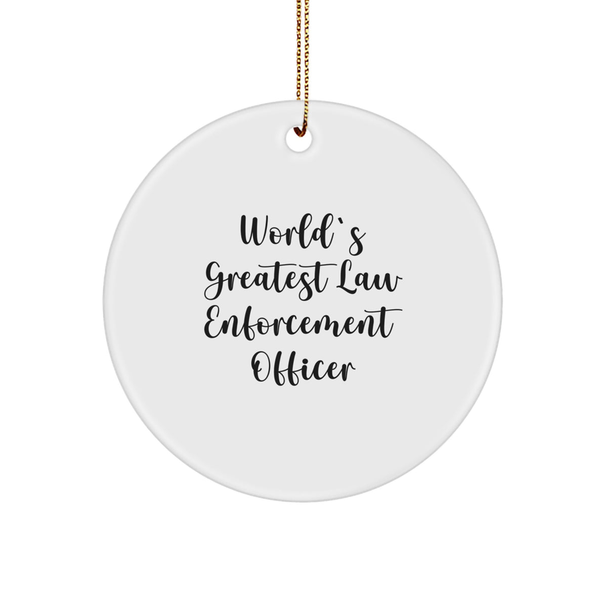 Favorite Kids Law Enforcement Officer Christmas Ornament Gift - Image 1