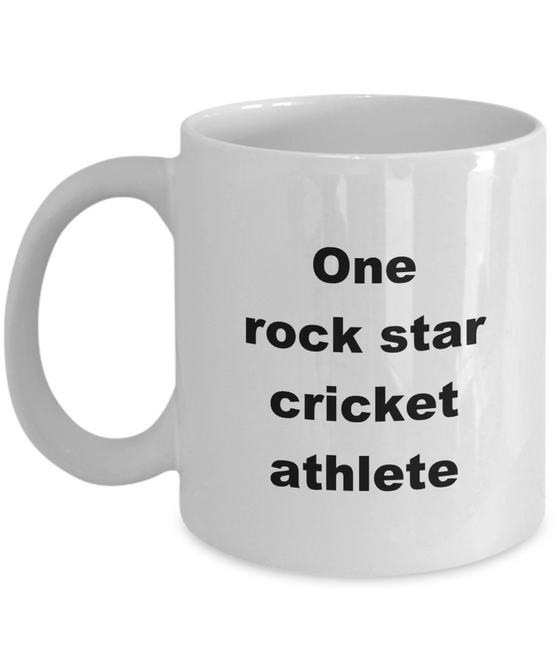 Rock Star Cricket Athlete Mug