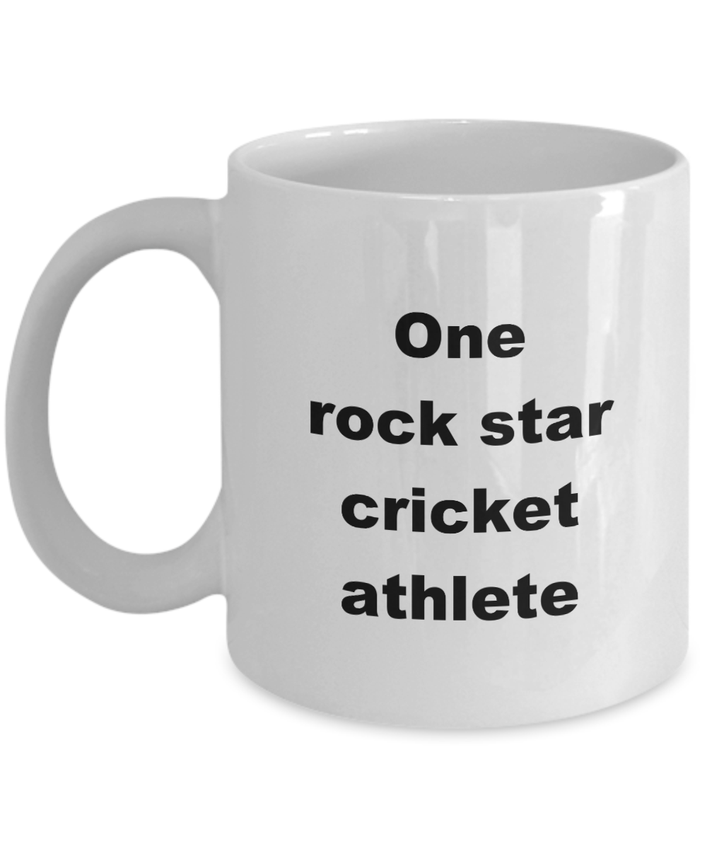 Rock Star Cricket Athlete Mug