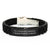 Funny Financial Advisor Gifts from Friends for Graduation Unique Glide lock Clasp Bracelet, I'm a Financial Advisor. I Speak Fluently In genius. - Adjustable Black Stainless Steel Silicone - Image 1