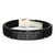 Funny Sister-in-law Gifts from Men - Glide lock Clasp Black Stainless Steel Adjustable Silicone Sister-in-law Graduation Unique Gifts - Image 1