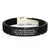Funny Advisor Gifts from Men, Unique Glide lock Clasp Bracelet for Advisor, Graduation Unique Gifts, All Men Are Created Equal But The Coolest Become An Advisor - Image 1