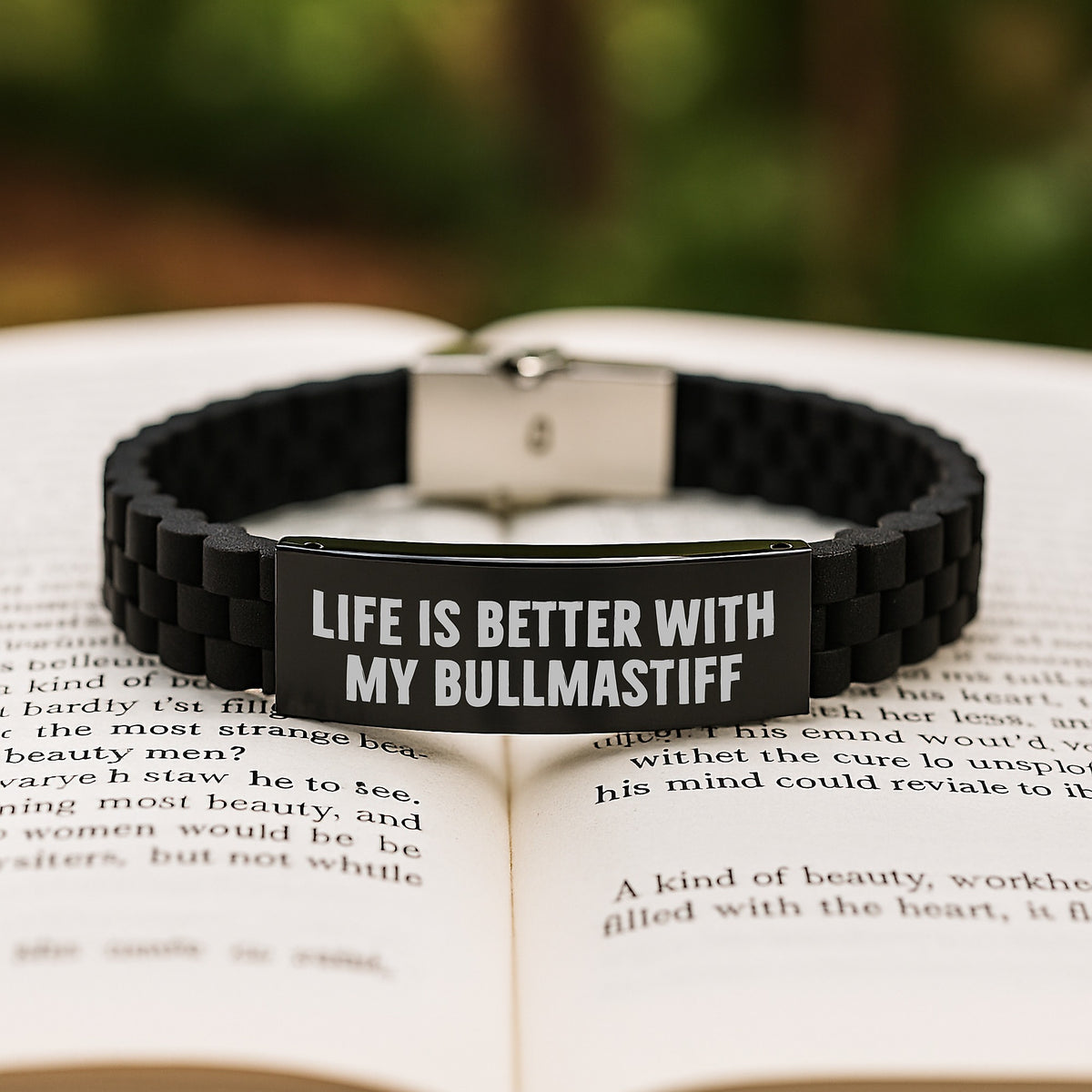 Funny Bullmastiff Dog Gifts for Men, Women, Friends, and Family - Glide lock Clasp Bracelet, Life Is Better With My Bullmastiff Birthday Unique Gifts from Friends - Image 2