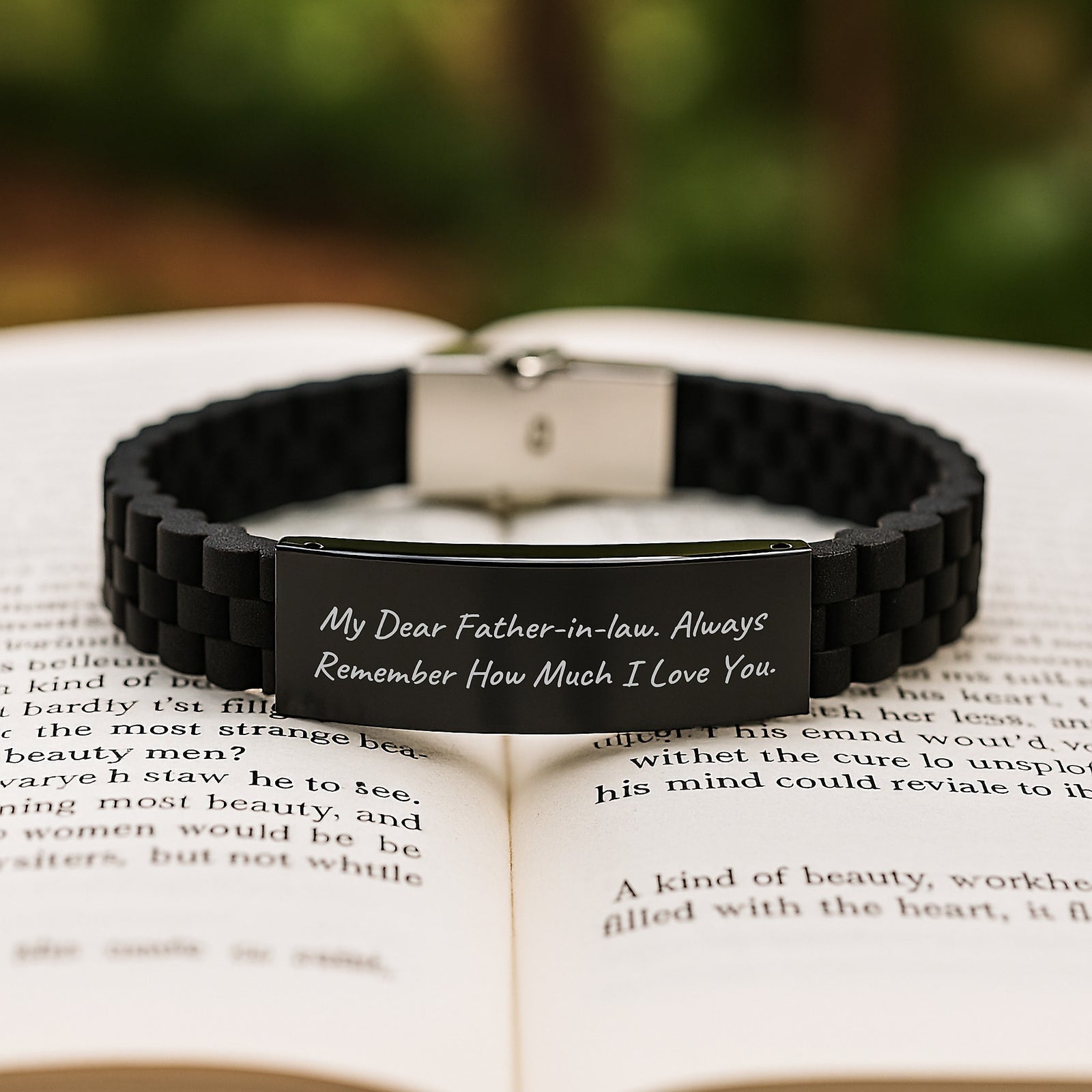 Novelty Glidelock Clasp Bracelet for Friends Father-in-law Birthday Gift - Image 2