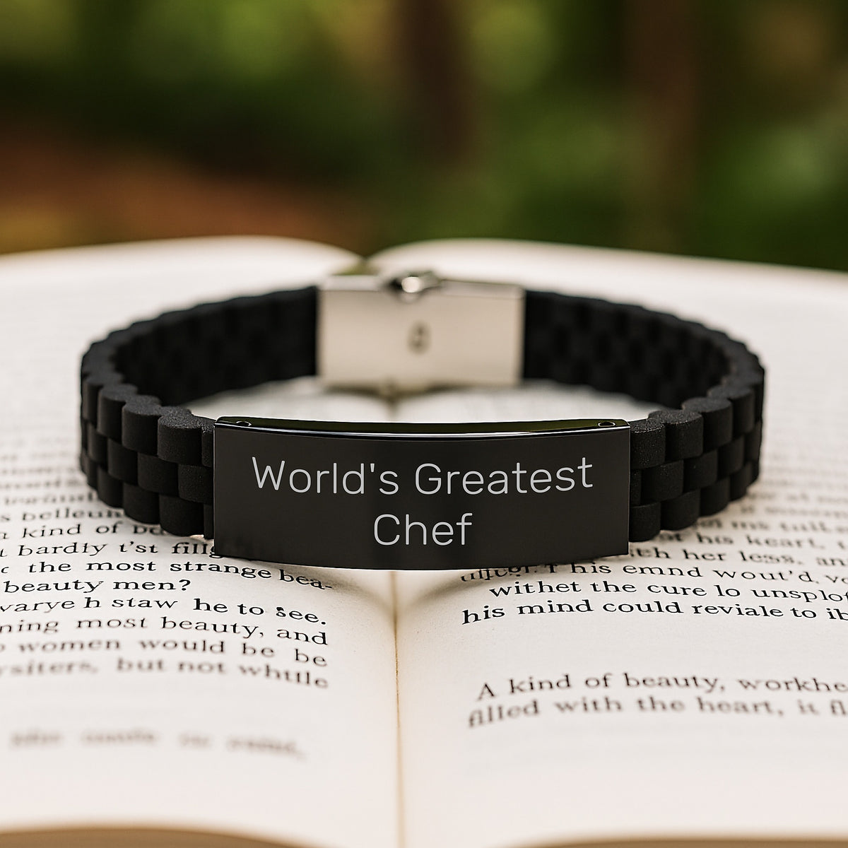 Chef Keepsake Glidelock Bracelet for Him Birthday Gift World's Greatest - Image 2