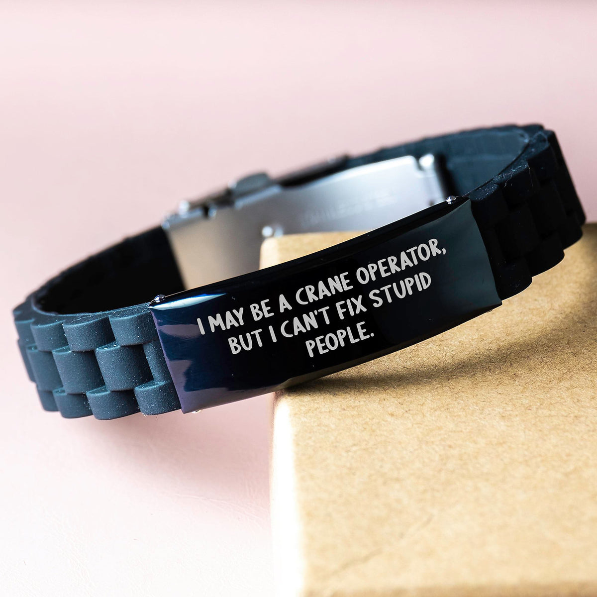 Crane Operator Gift for Him - A Humorous Keepsake Bracelet - Image 3