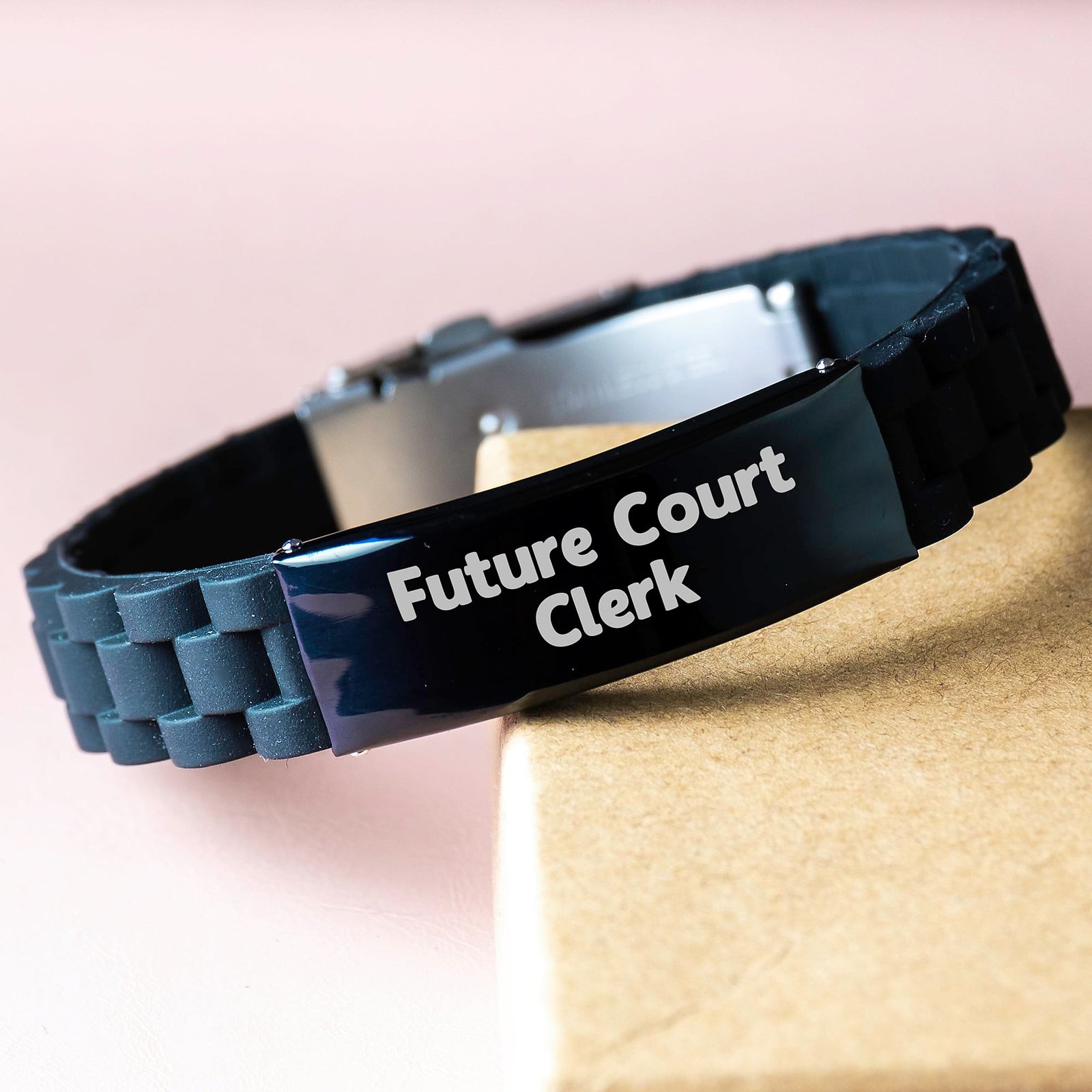 Court Clerk Gift for Him Future Court Clerk Keepsake Bracelet - Image 3