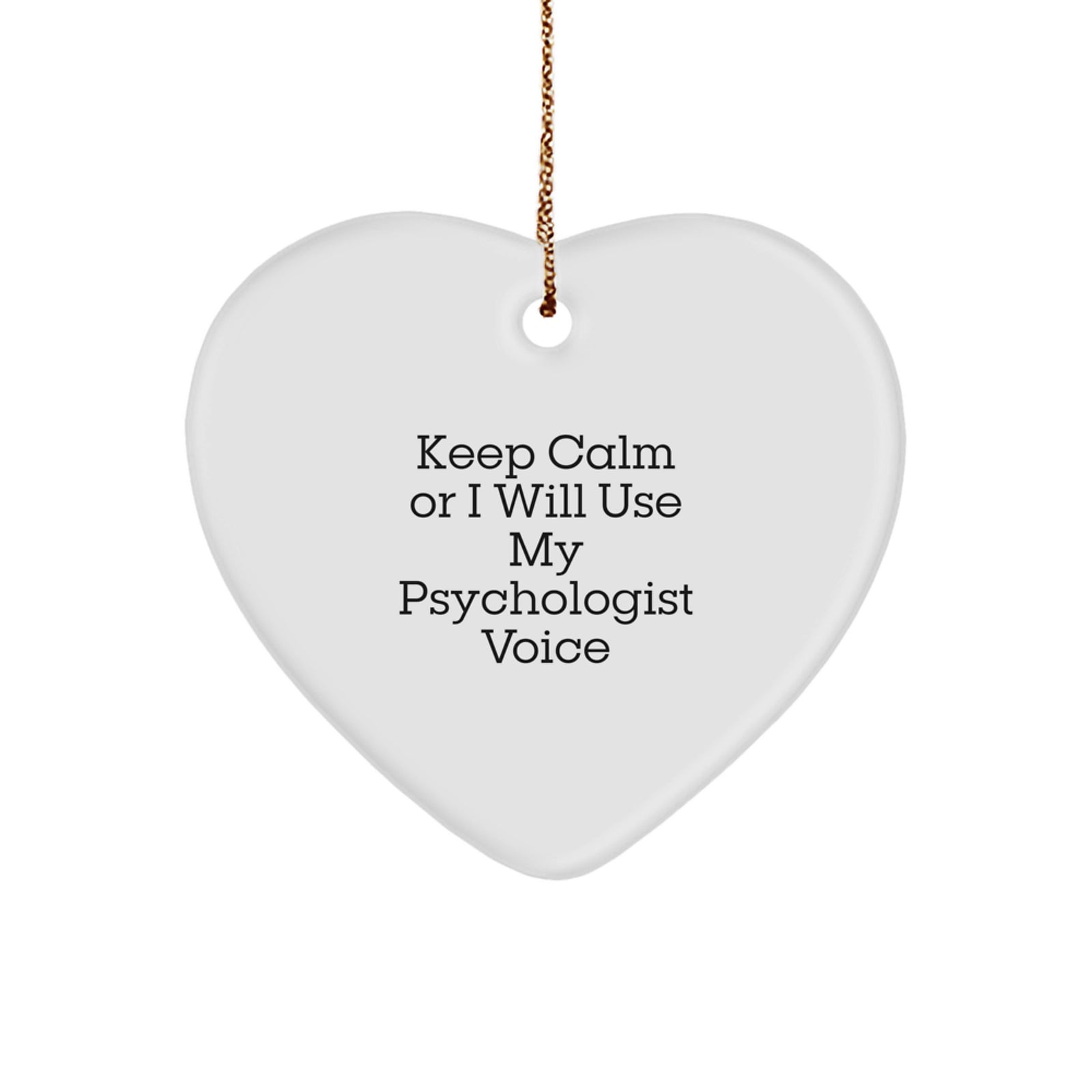 Gifts from Men for Psychologists, Funny Heart Ornament, Christmas Unique Gifts - Image 1