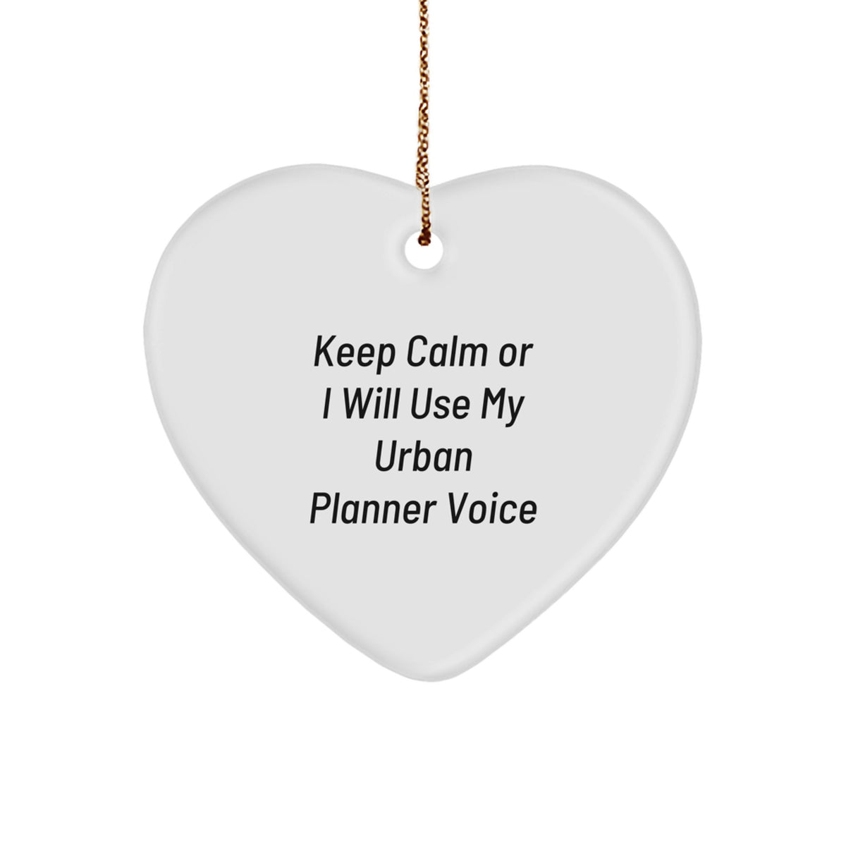 Urban Planner Surprise Heart Ornament for Family Christmas Gift - Image 1