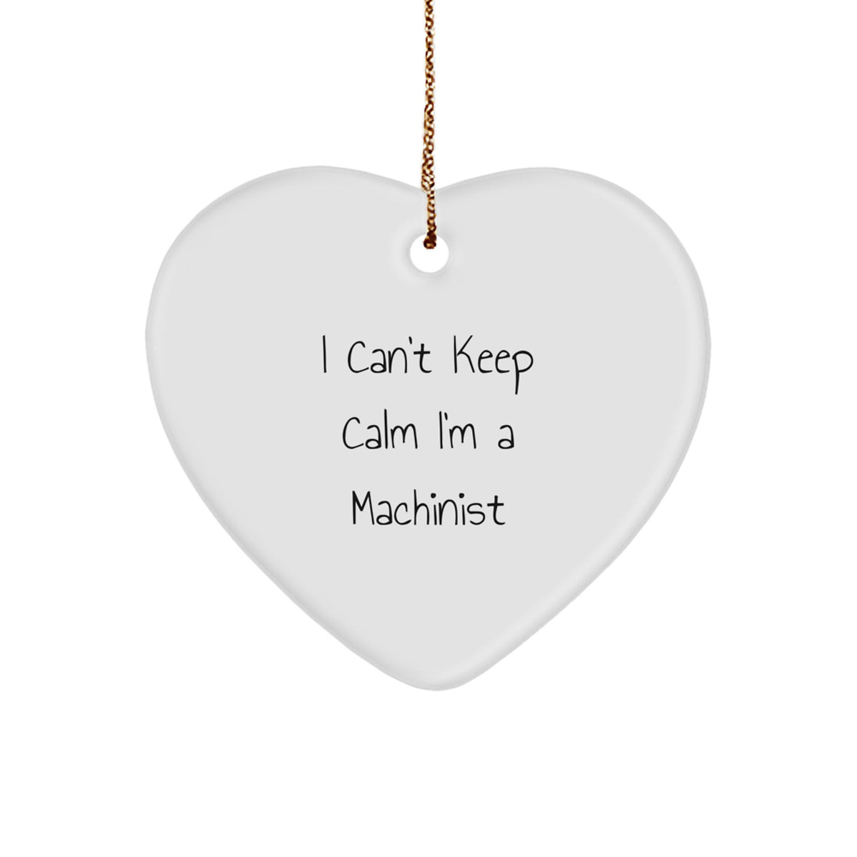 Sassy Machinist Christmas Ornament for Friends Gift - Image 1