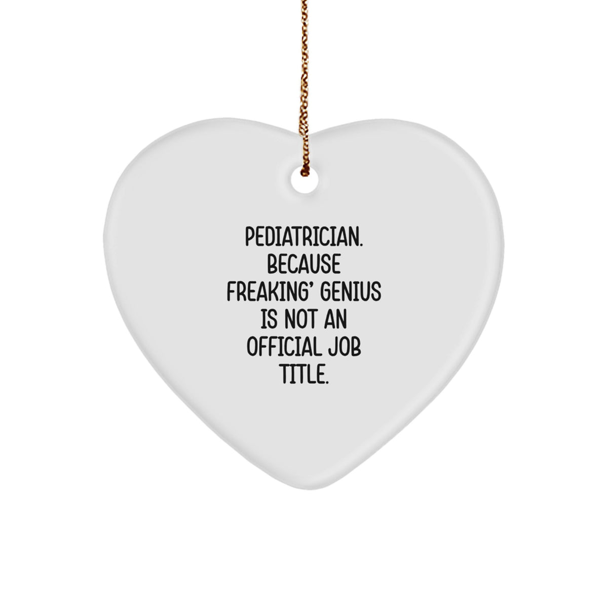 Pediatrician Heart Christmas Ornament Surprise Gift for Family - Image 1