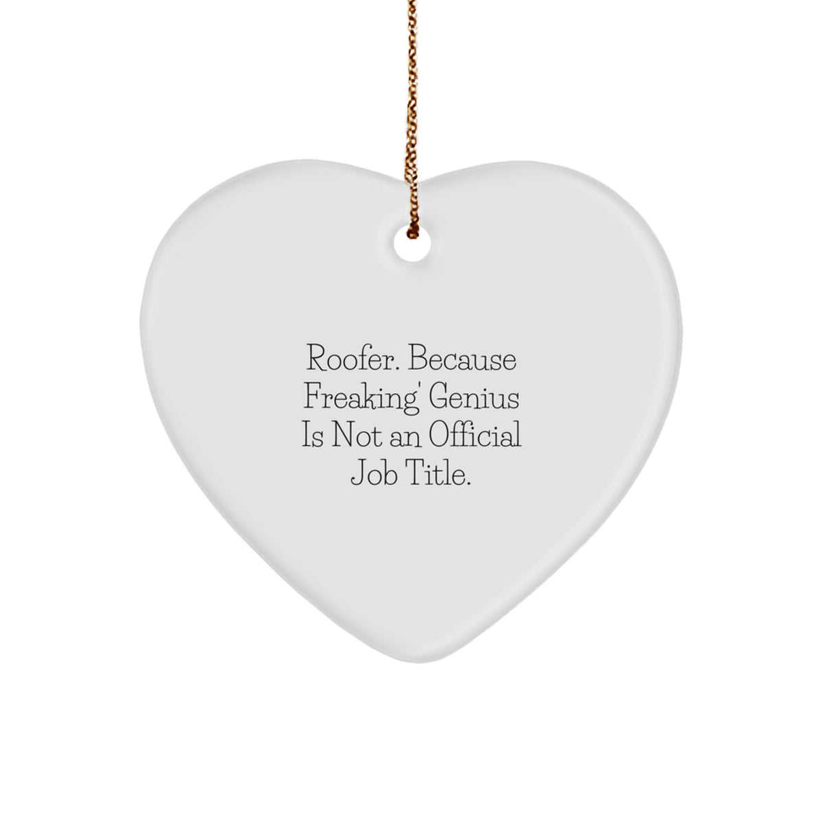 Roofer Keepsake Christmas Ornament for Him Gift - Image 1