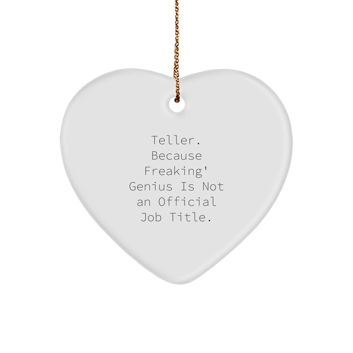 Funny Teller Heart Ornament Gifts from Friends and Family for Christmas Unique Presents - Image 1