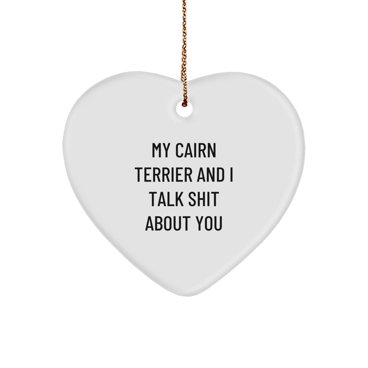 Sassy Cairn Terrier Christmas Ornament Gift for Friends - Image 1