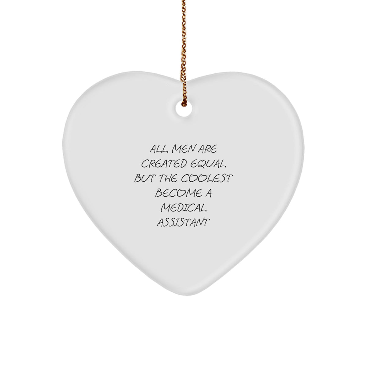 Medical Assistant Heart Ornament Gifts from Men for Christmas Unique - Image 1