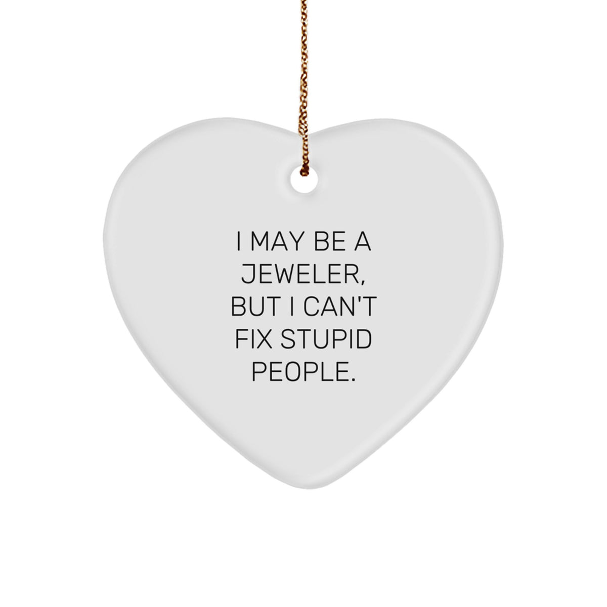 Witty Jeweler Christmas Ornament for Roommates Memento Holiday Gift - Image 1