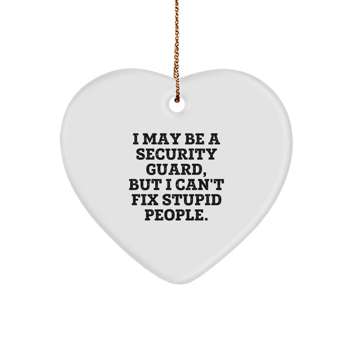 Security Guard Family Treasure Christmas Ornament Gift - Image 1