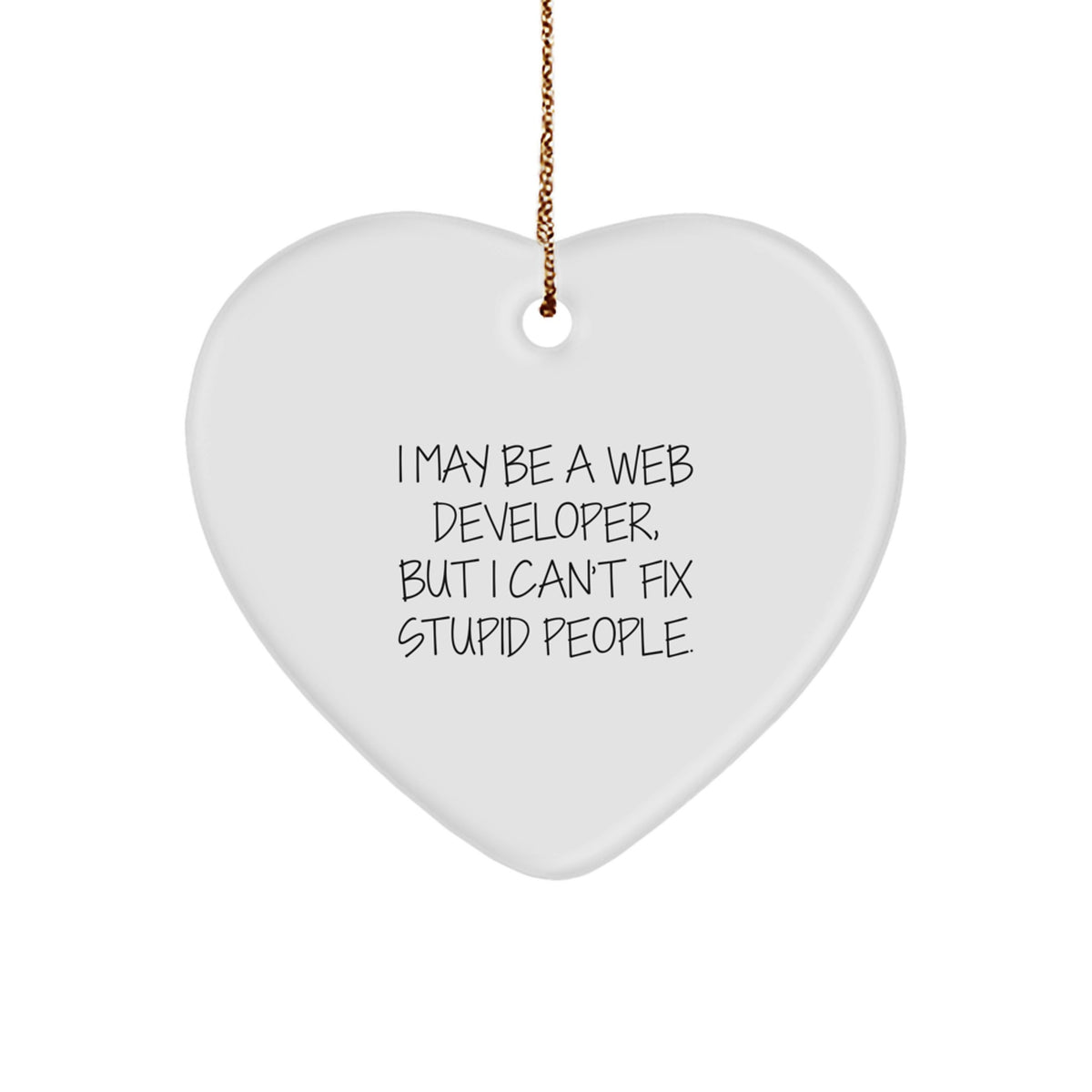 Witty Web Developer Christmas Ornament for Roommates Memento Gift - Image 1