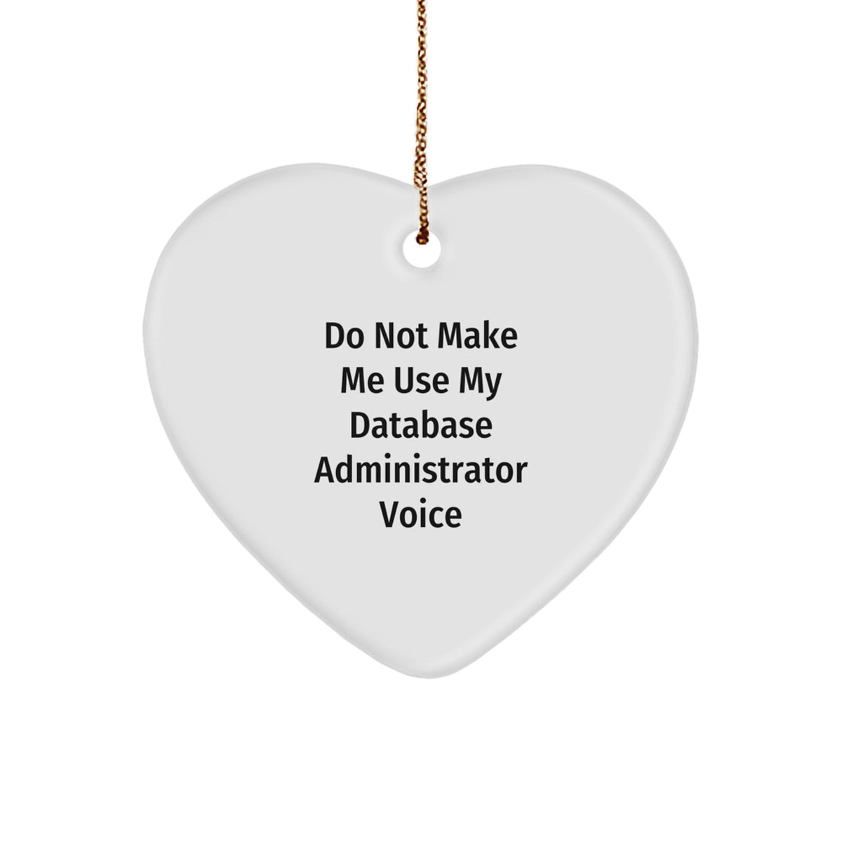 Christmas Ornament Gift Funny Database Administrator Voice Idea - Image 1