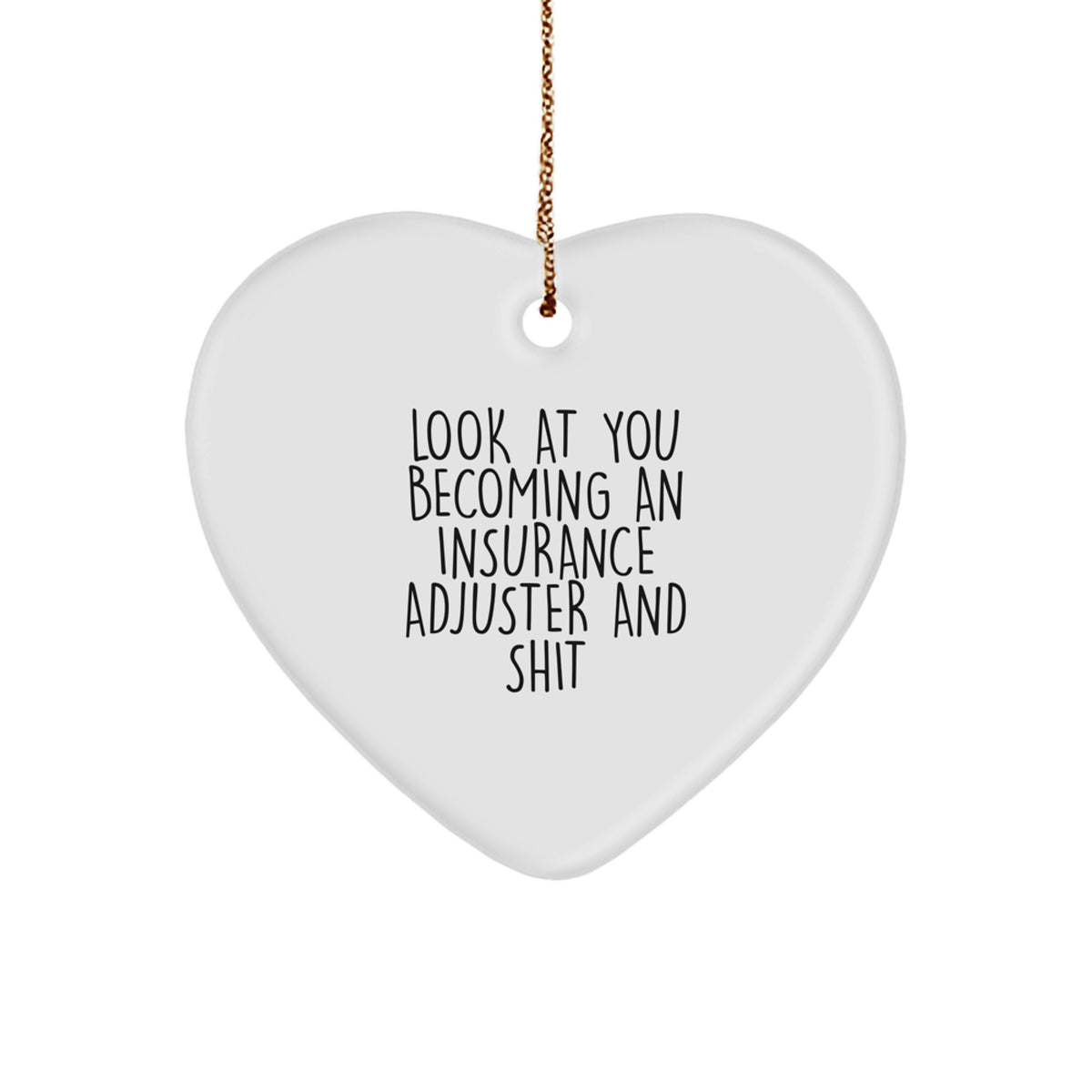 Christmas Ornament Gift for Family Insurance Adjuster, A Treasure, Look - Image 1