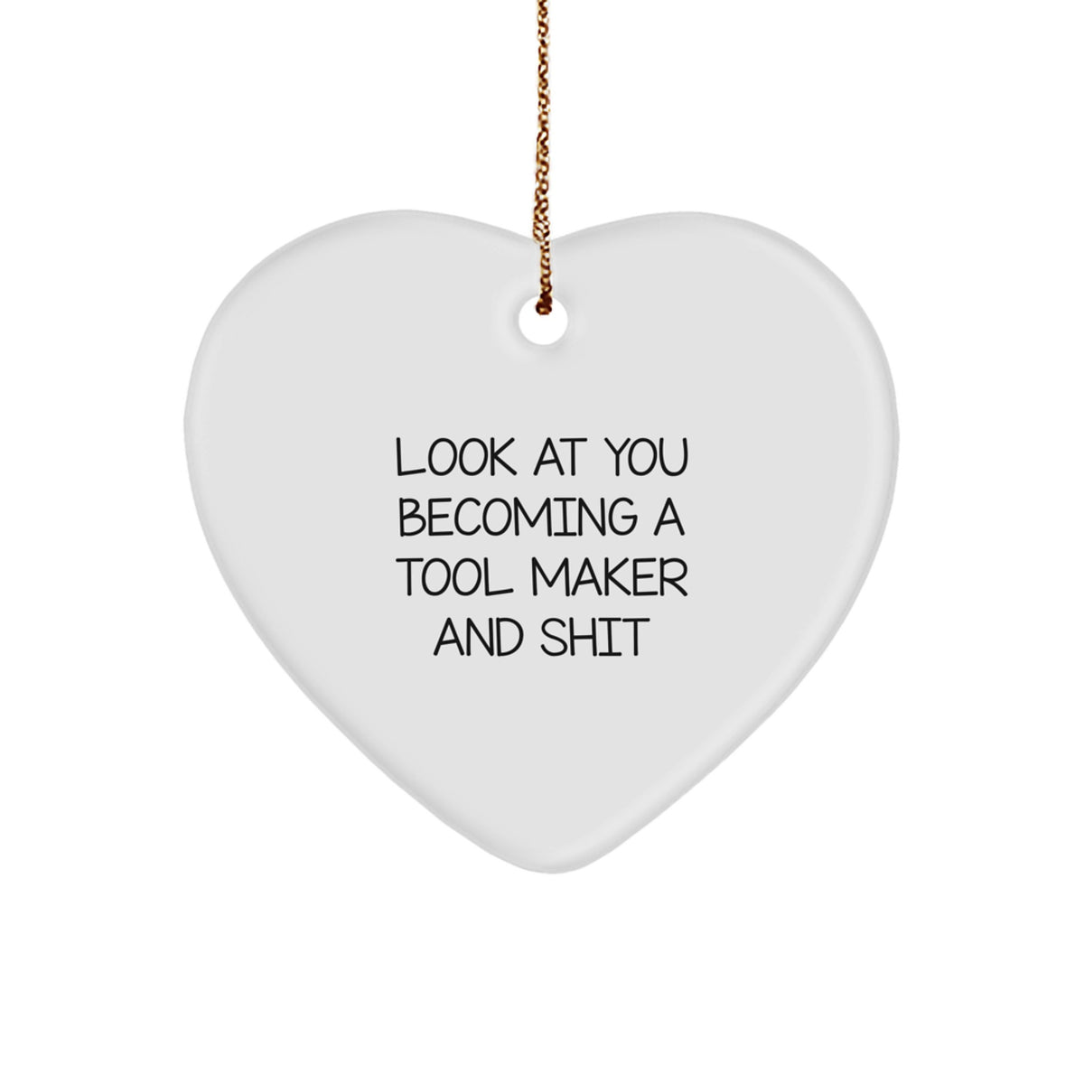 Tool Maker Heart Ornament Idea for Coworkers Christmas Gift - Image 1