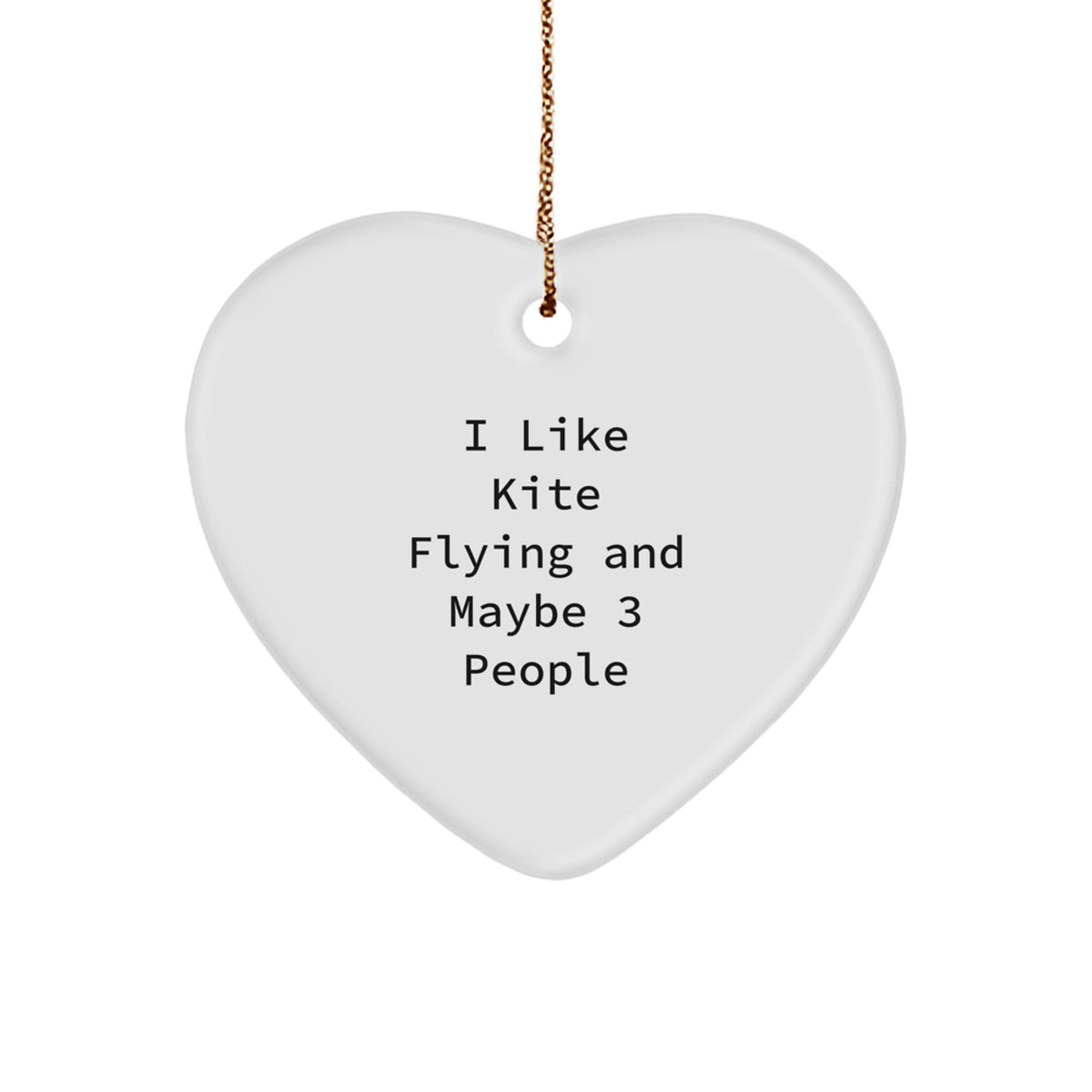 Funny Kite Flying Heart Ornament Gifts from Men to Kite Flying Enthusiasts, Kite Enthusiasts Gift Ideas for Christmas Unique Gifts - Image 1
