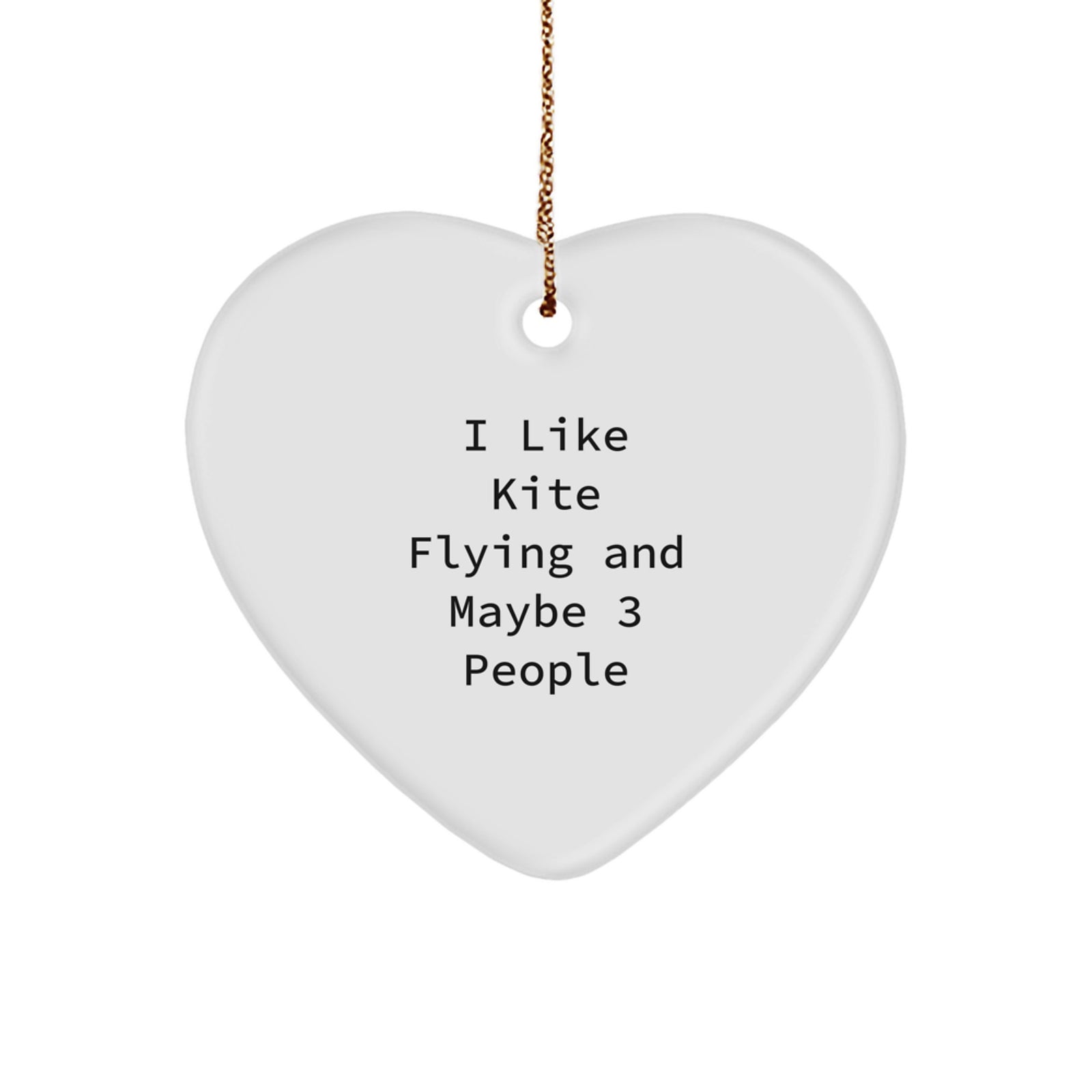 Funny Kite Flying Heart Ornament Gifts from Men to Kite Flying Enthusiasts, Kite Enthusiasts Gift Ideas for Christmas Unique Gifts - Image 1
