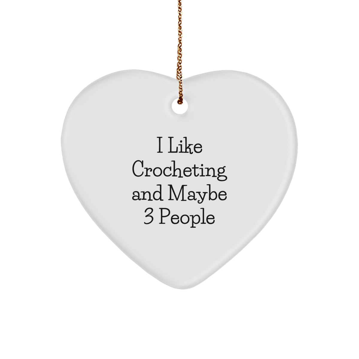 Crocheting Heart Ornament Novelty Christmas Gift for Friends - Image 1