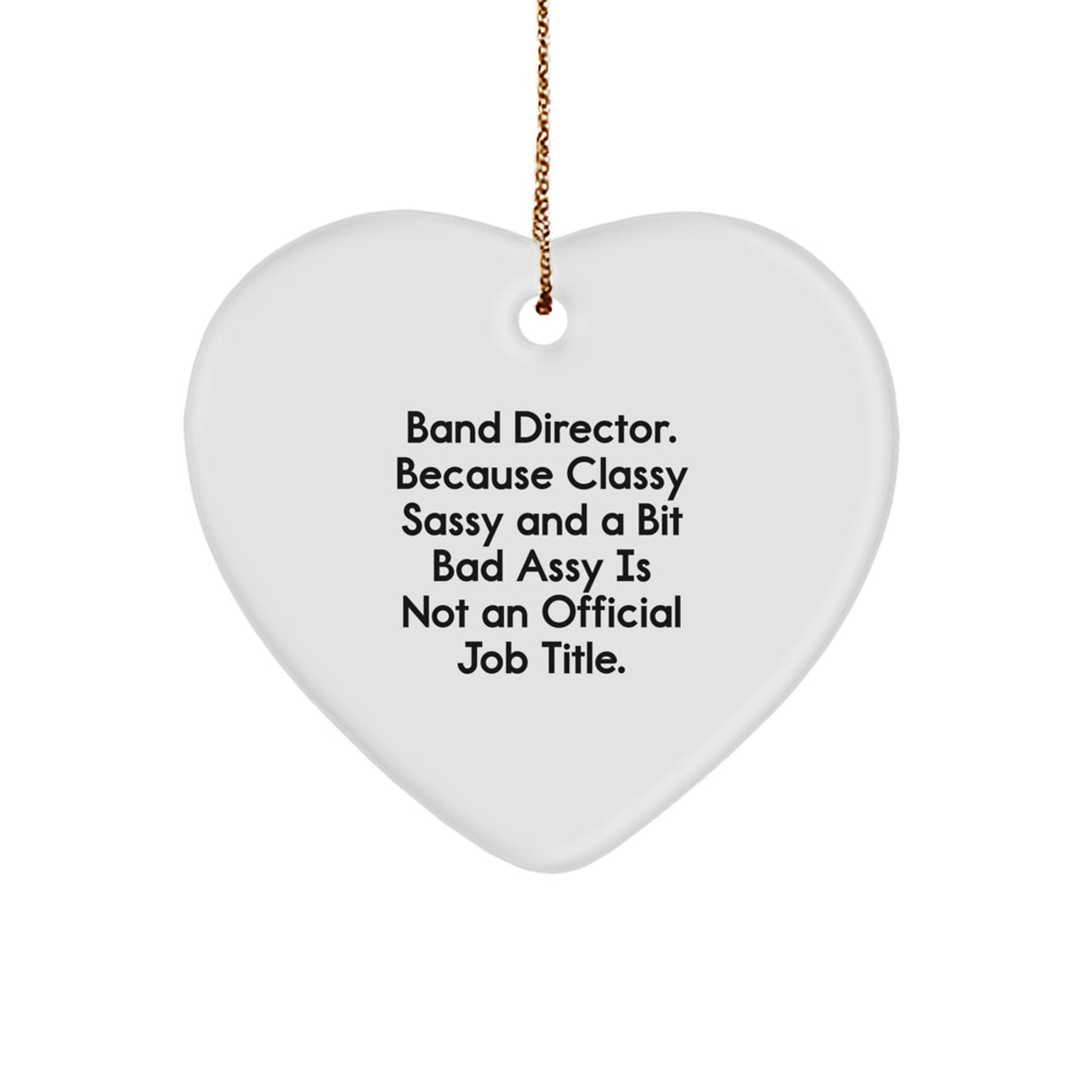 Funny Heart Ornament Gifts from Men to Band Directors for Christmas Unique Decoration - Image 1