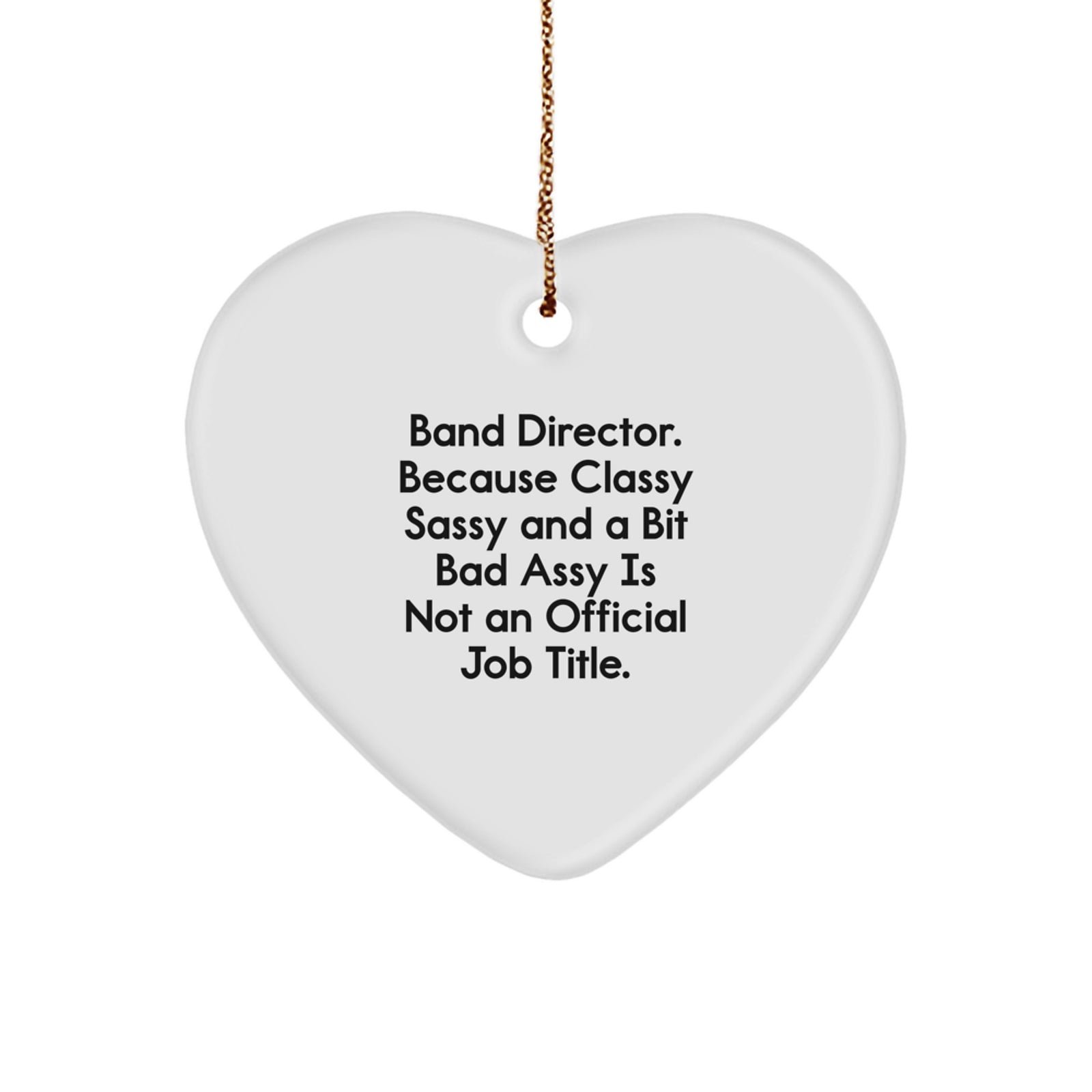 Funny Heart Ornament Gifts from Men to Band Directors for Christmas Unique Decoration - Image 1