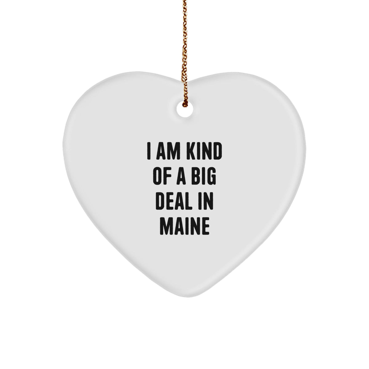 Funny Maine Gifts from Friends - Heart Ornament I Am Kind Of A Prime Selection - Image 1