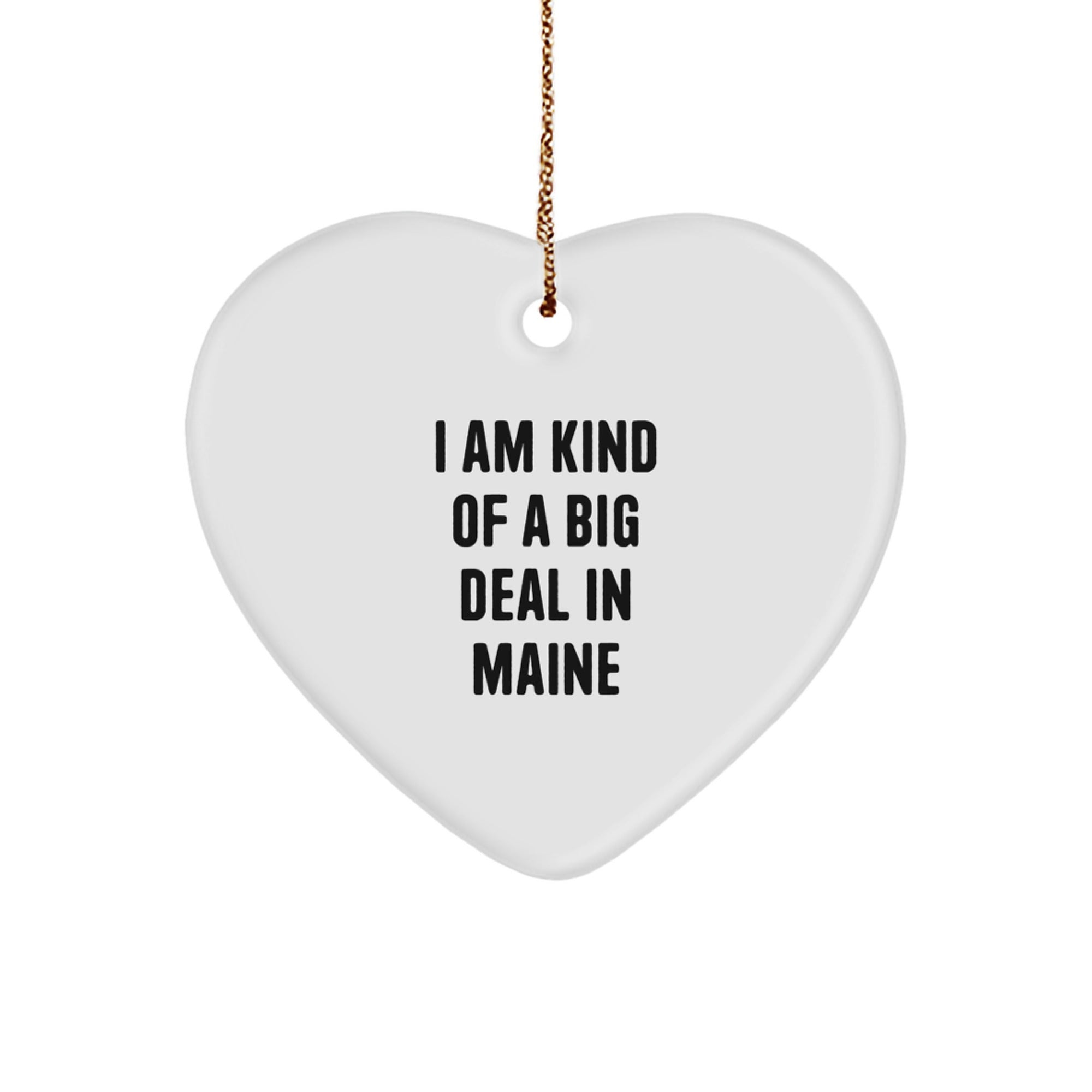 Funny Maine Gifts from Friends - Heart Ornament I Am Kind Of A Prime Selection - Image 1