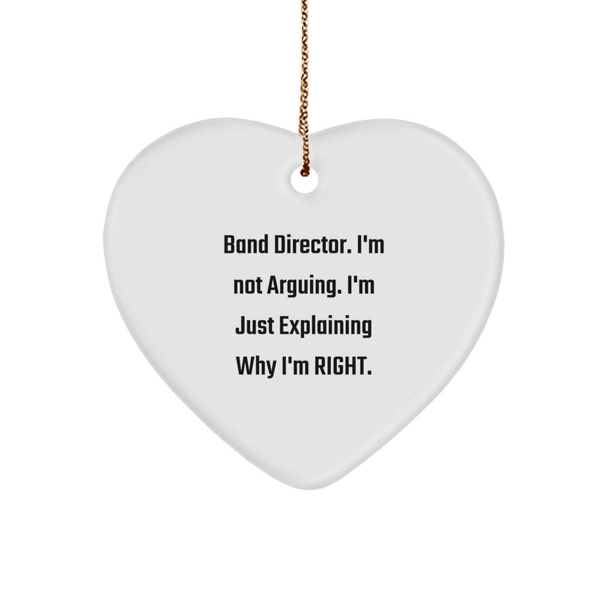Band Director Keepsake Christmas Ornament for Him Gift - Image 1