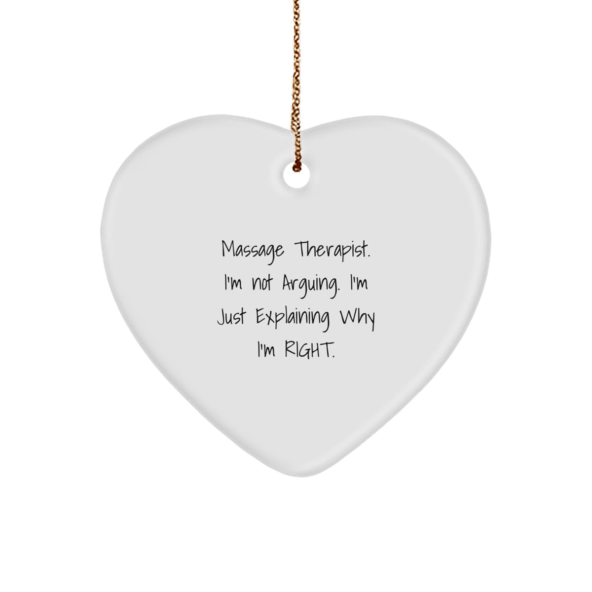Christmas Unique Gift Surprise Massage Therapist Ornament for Teens - Image 1