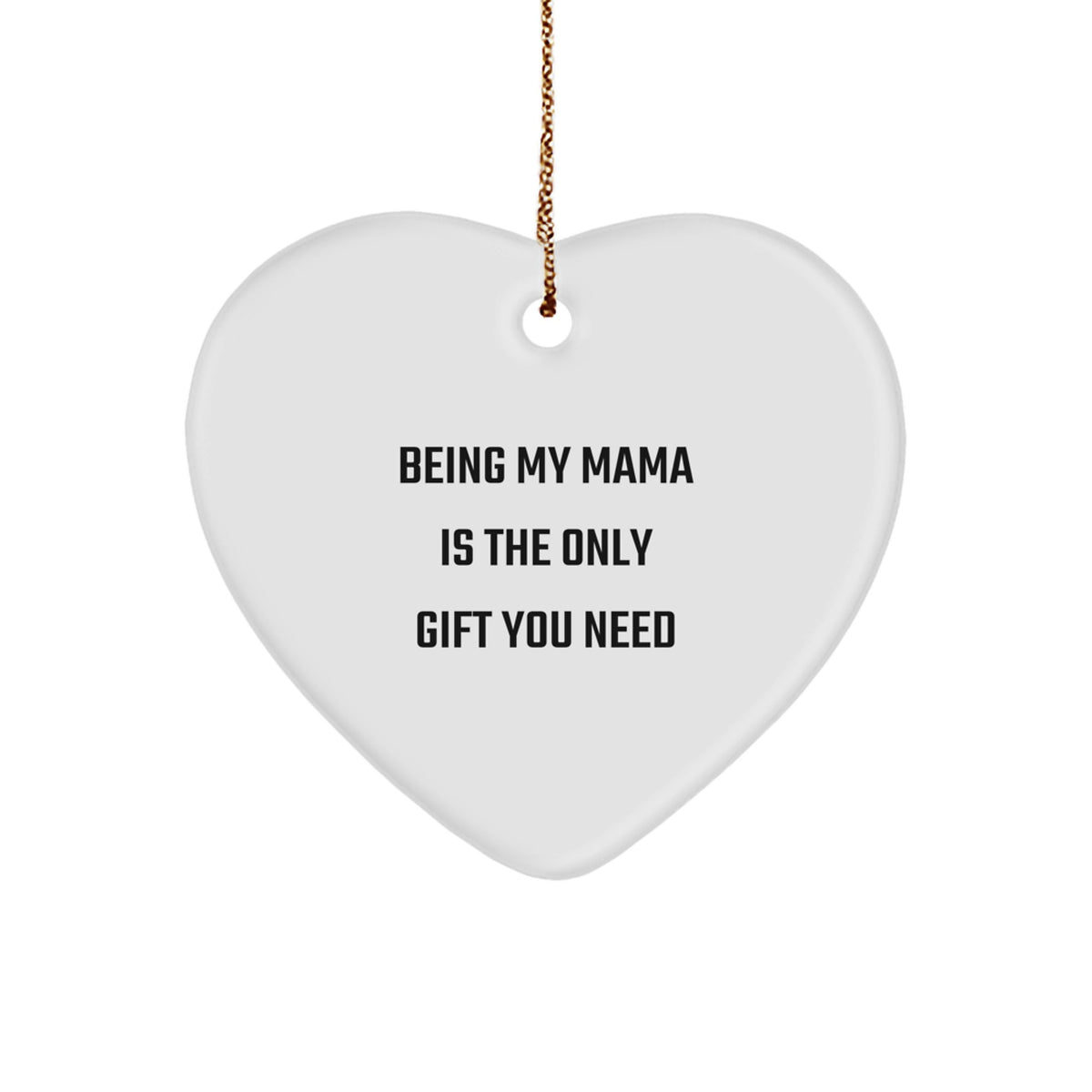 Mama Heart Christmas Ornament for a Sister Favorite Gift - Image 1