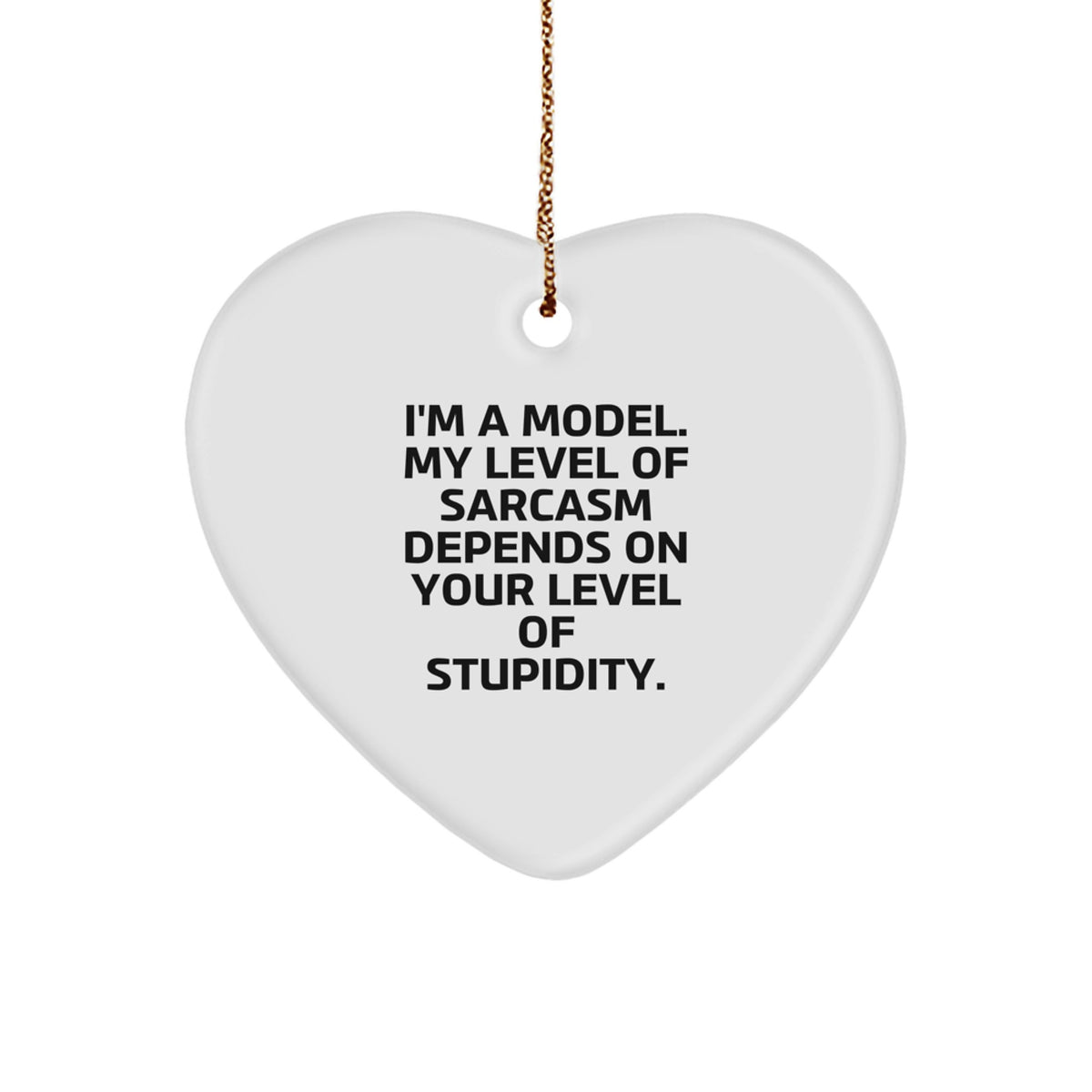 Funny Model Heart Ornament, Gifts from Friends or Family, Perfect for Model Enthusiasts, Heart Shaped Decoration for Christmas Unique Gifts - Image 1