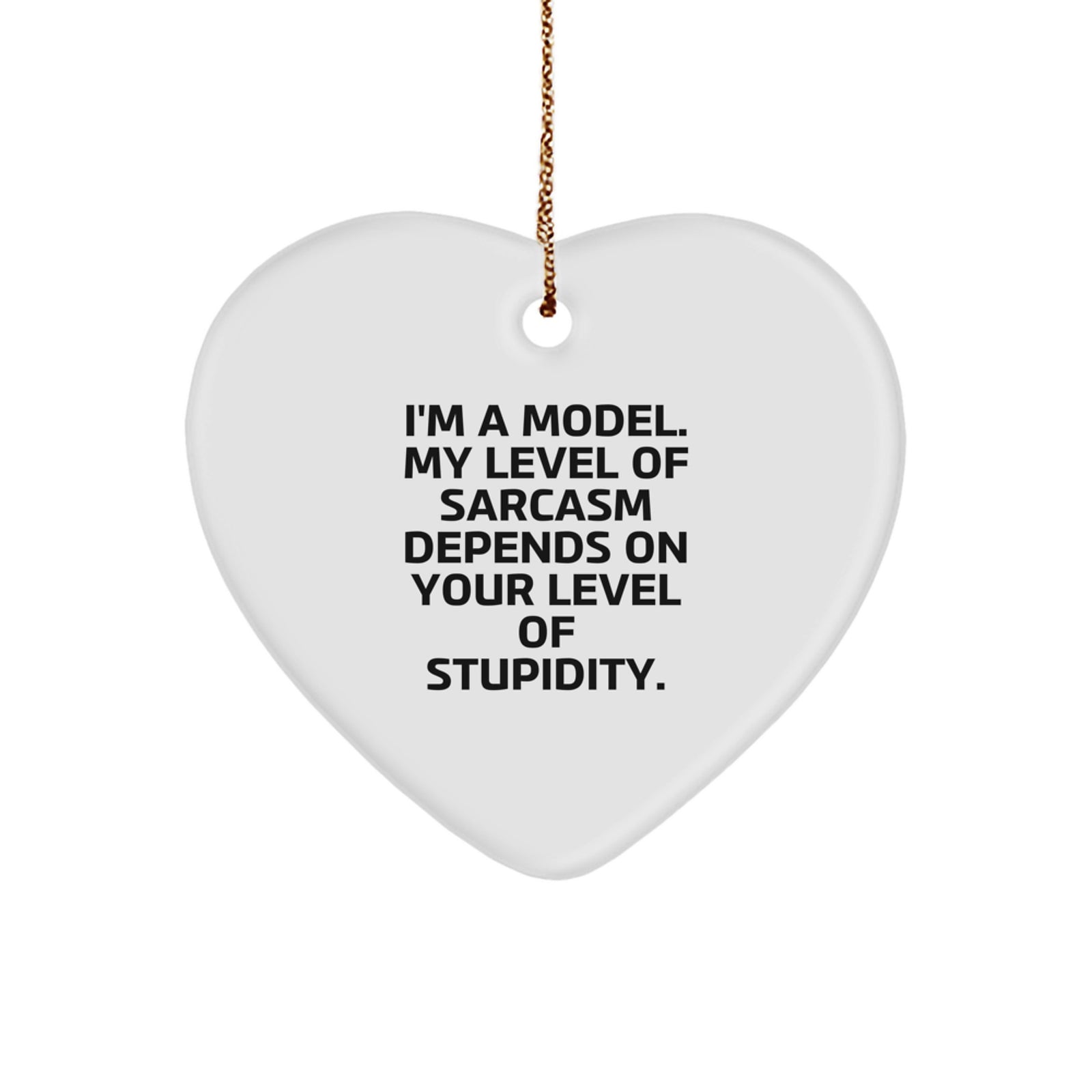 Funny Model Heart Ornament, Gifts from Friends or Family, Perfect for Model Enthusiasts, Heart Shaped Decoration for Christmas Unique Gifts - Image 1
