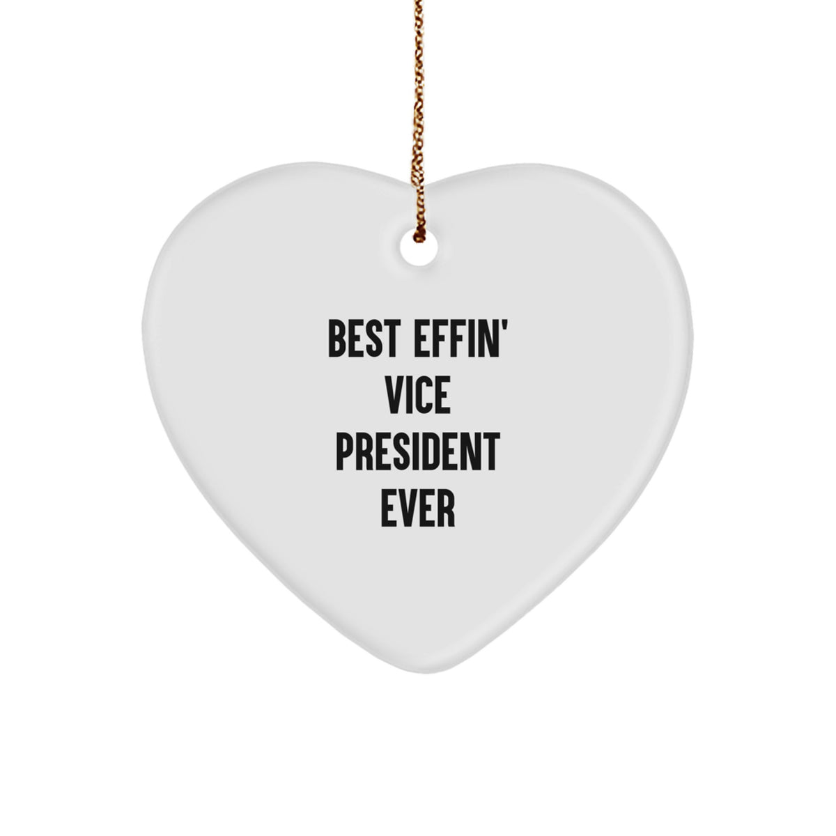 Funny Vice President Gifts for Men, Gifts from Friends to Vice President, Heart Ornament Christmas Unique Presents - Image 1