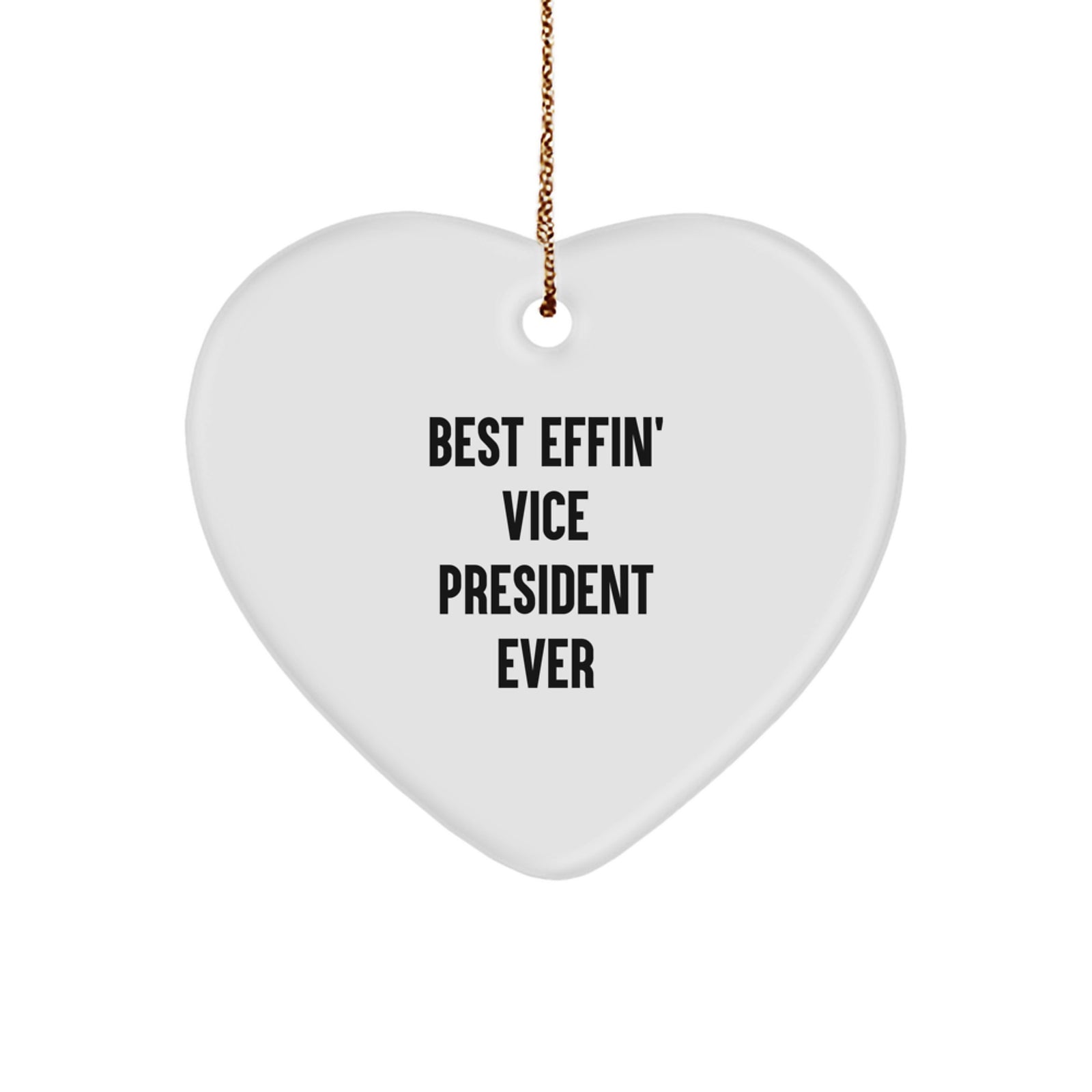 Funny Vice President Gifts for Men, Gifts from Friends to Vice President, Heart Ornament Christmas Unique Presents - Image 1