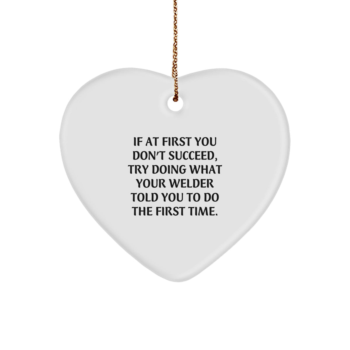 Welder Inspired Heart Ornament Gifts from Men to Welder Friends for Christmas Unique Gifts - Image 1