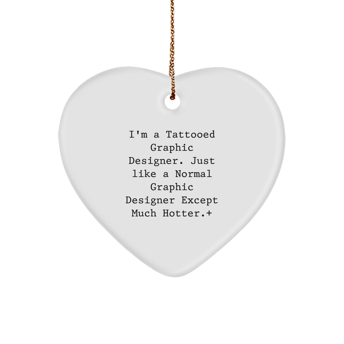Graphic Designer Keepsake Christmas Ornament for Him Bold Unique Gift - Image 1