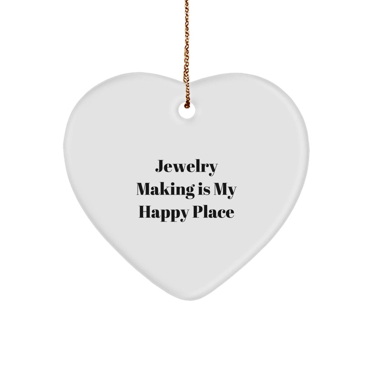 Jewelry Making Heart Keepsake Christmas Ornament for Him Gift - Image 1