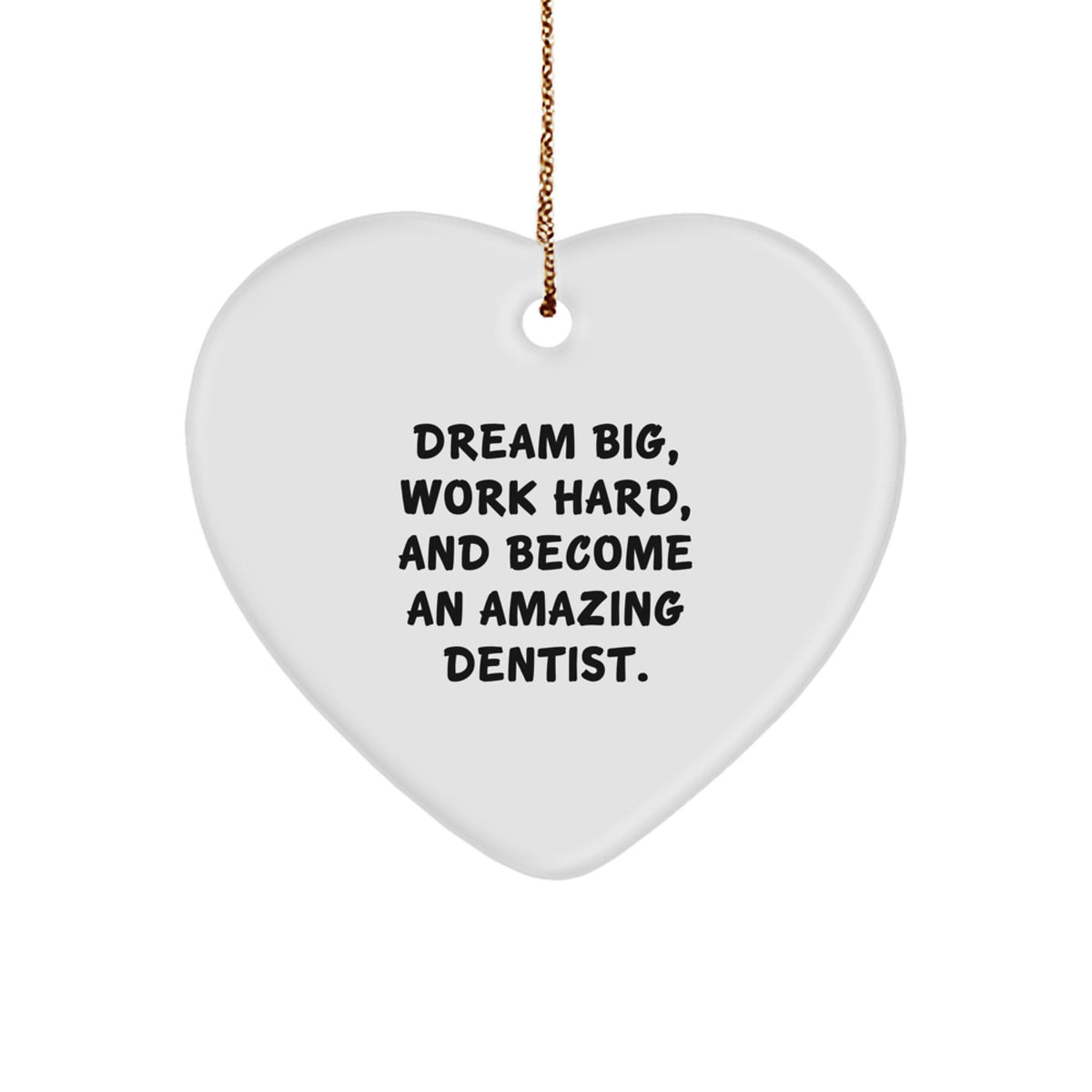 Funny Dentist Heart Ornament Gifts from Men to Friends and Family for Christmas Unique Gifts - Image 1