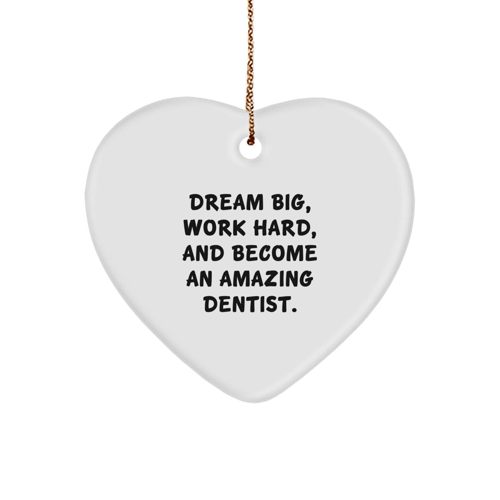 Funny Dentist Heart Ornament Gifts from Men to Friends and Family for Christmas Unique Gifts - Image 1