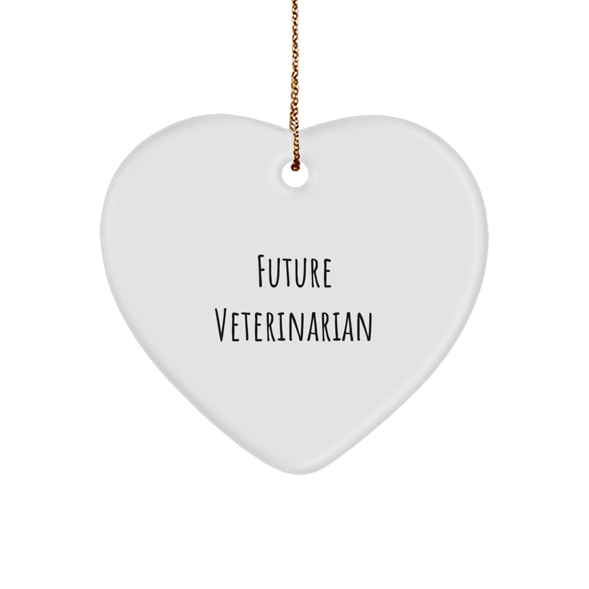 Funny Future Veterinarian Heart Ornament Gifts from Family for Veterinarian Christmas Unique Gifts - Image 1